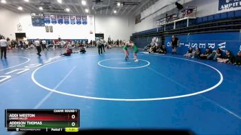 130 lbs Champ. Round 1 - Addi Weston, Lander Valley vs Addison Thomas, Kelly Walsh