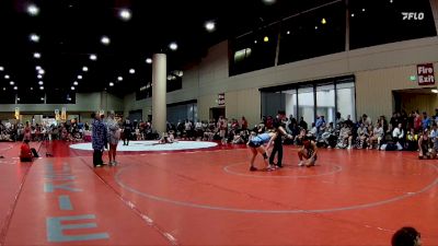 110 lbs Semis & 3rd Wb (16 Team) - Khiry Reese, NC National Team vs Kaydee Jackson, AR-15 Pink