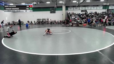 55-60 lbs Round 2 - Oakley Waitkus, Team Tulsa Wrestling Club vs Nara Jackson, Greater Heights Wrestling
