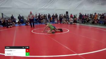 110 lbs Consi Of 8 #1 - Hayden Quaker, New Bloomfield vs Isaac Davis, Oak Hill