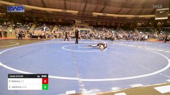 119 lbs Consi Of 8 #2 - Paxton Robins, Tulsa Blue T Panthers vs Zoe Jenkins, Midwest City Bombers Youth Wrestling Club