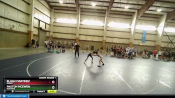 70 lbs Champ. Round 1 - Paxton McEwen, Montana vs Elijah Martinez, Hawaii