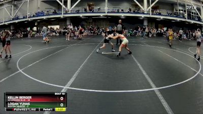 72 lbs Round 4 (6 Team) - Kellin Berger, U2 Uprising Blue vs Logan Yuhas, Buxton Squeeze