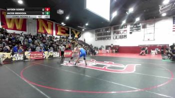 190 lbs Cons. Round 2 - Jacob Mendoza, Temescal Canyon vs Jayden Gomez, La Serna