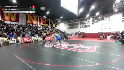 190 lbs Cons. Round 2 - Jacob Mendoza, Temescal Canyon vs Jayden Gomez, La Serna