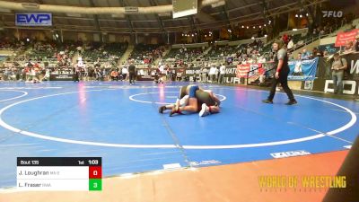 130 lbs Semifinal - Jasper Loughran, MN Elite vs Ladson Fraser, Roundtree Wrestling Academy