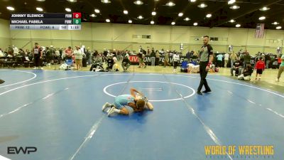 49 lbs Quarterfinal - Johnny Elswick, Prime 9U vs Michael Fabela, Powerhouse Gold 9U