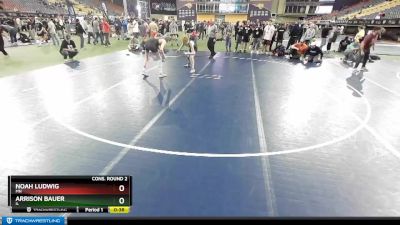132 lbs Cons. Round 2 - Noah Ludwig, MN vs Arrison Bauer, IL