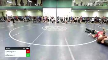 145 lbs Round Of 64 - Jackson Arrington, PA vs Josiah Parsons, CO