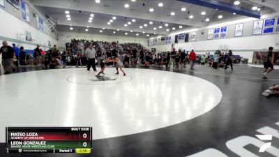 67 lbs Cons. Round 2 - Mateo Loza, Academy Of Wrestling vs Leon Gonzalez, Savage House Wrestling Club