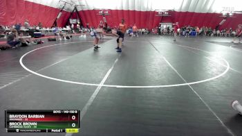 149-150 B Round 1 - Braydon Barbian, Waunakee vs Brock Brown, Cambridge-Isanti