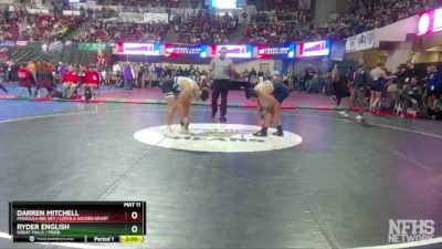 AA - 170 lbs Champ. Round 1 - Darren Mitchell, Missoula Big Sky / Loyola Sacred Heart vs Ryder English, Great Falls / MSDB