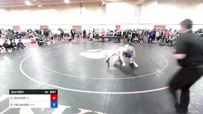 61 kg Cons 16 #1 - Carter Schmidt, Big Game Wrestling Club MT vs Haden Hernandez, Marina High School Wrestling