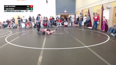 49 lbs Quarters - Kai Fusco, Sandpoint Legacy Wrestling Club vs Lane Baumer, Grace Wrestling Club