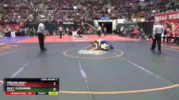 D2-120 lbs Cons. Round 2 - Riley Kleshinski, Ontario vs Trevor Hisey, St. Marys Memorial
