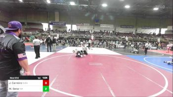 57 lbs Semifinal - Jordan Carreiro, Duran WC vs Messias Sena, Top Notch WC