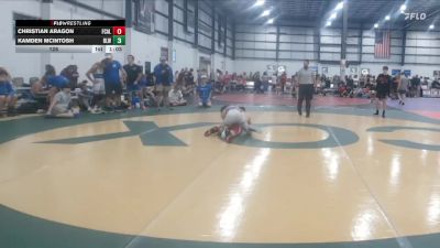 126 lbs 1 - Kamden McIntosh, REAL LIFE WRESTLING CLUB vs Christian Aragon, FCA LYNCHBURG