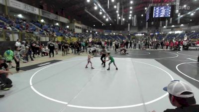 40 lbs Quarterfinal - Daxon Wood, Havre WC vs Atlas Fernandez, Derby WC