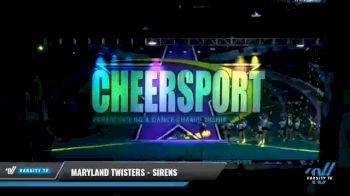 Maryland Twisters - Sirens [2021 L4 Senior - Small - A Day 2] 2021 CHEERSPORT National Cheerleading Championship