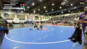 144 Boys Champ. Round 1 - Weston Kowalski, Mountain Empire vs Dayton Gish, San Marcos