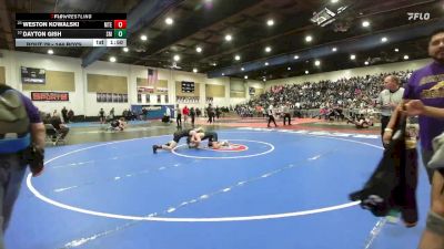 144 Boys Champ. Round 1 - Weston Kowalski, Mountain Empire vs Dayton Gish, San Marcos