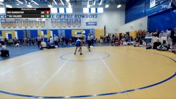 106 lbs Cons. Round 4 - Eli Valdez, TFWC vs Ike Ganbayar, Palm Harbor University