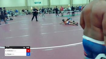 97 lbs Semifinal - Kenly Estevez, Black Flag Wrestling Academy vs Adrian Rojas, Miami Wrestling Club