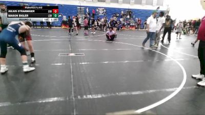 115 lbs Round 3 - Julius Stranniger, Eastside Youth Wrestling vs Mason Bigler, Legacy Elite Wrestling