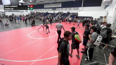 120 lbs Cons. Round 6 - Kaiden Lim, War Room vs Wyatt Carnrite, Poway Wrestling