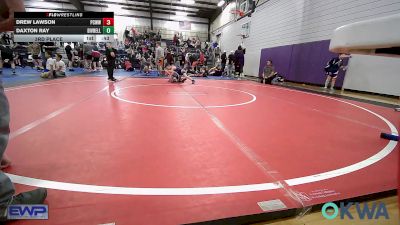 60 lbs 3rd Place - Drew Lawson, Ponca City Wildcat Wrestling vs Daxton Ray, Division Bell Wrestling