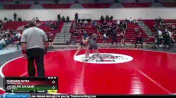 140 lbs Round 1 - Jacqeline Salazar, Davis Girls vs MaryAnn Reyes, Toppenish Girls