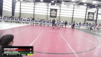 105 lbs Champ. Round 1 - Jahnavi Doherty, Ukiah Wrestling Club vs Arabella Mondo, Baechtel Grove Middle School