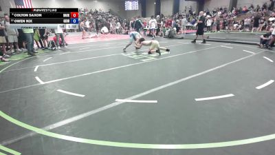144 lbs Consi Of 8 #2 - Colton Saxon, Backyard Bullies Wrestling Club vs Owen Nix, Georgia