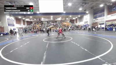 126 lbs Cons. Round 4 - Joseph Gonzales, Huntington Beach vs James Donini, Downey