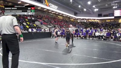 106 lbs Quarterfinal - Carew Christensen, Waukee Northwest vs Samuel White, Johnston