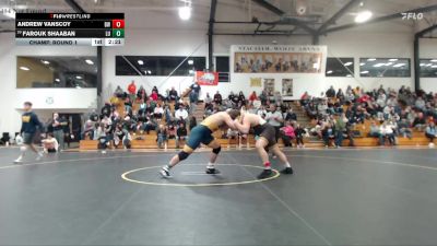 285 lbs Champ. Round 1 - Farouk Shaaban, Lakeland University vs Andrew Vanscoy, Baldwin Wallace