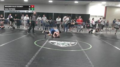 113 lbs Round Of 64 - Braiden Hale-Toomey, WI vs Koa Fetters, WA