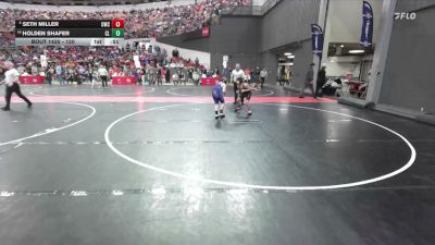 120 lbs Cons. Round 2 - Seth Miller, Oregon Wrestling Club vs Holden Shafer, Clear Lake/Clayton