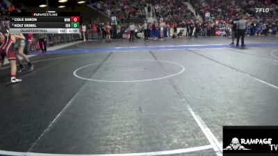 115 lbs Quarterfinal - Kolt Demel, Derby vs Cole Simon, Wamego