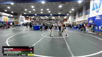 144 lbs Cons. Round 2 - Brian Park, Great Oaks vs Vincenzo Sanfilippo, Edison (Huntington Beach)