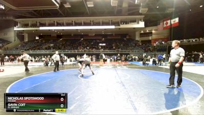 132 lbs Cons. Round 5 - Nicholas Spotswood, Folsom vs Gavin Coit, El Dorado