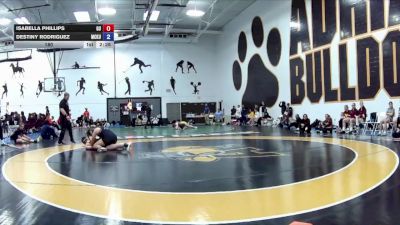 180 lbs Round 2 (16 Team) - Isabella Phillips, Gannon University vs Destiny Rodriguez, McKendree University