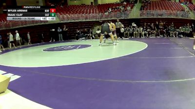 285 lbs Round 1 (4 Team) - Myles Arenas, Norfolk vs Isaac Clay, Cheyenne East