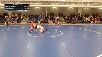 101-109 lbs Quarterfinal - Parker Kinnan, Cozad Wrestling Club vs Jaime Abarca, Kearney Matcats