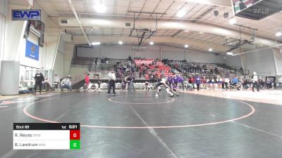 113 lbs Consolation - Royce Reyas, Sperry High School vs Bo Landrum, Mannford High School