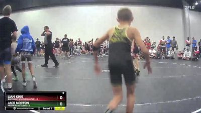 57 lbs Finals (2 Team) - Liam King, Backyard Brawlers Gold vs Jace Norton, Missouri Outlaws