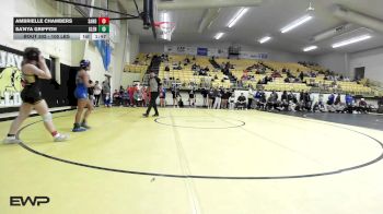 105 lbs 3rd Place - Ambrielle Chambers, Sand Springs Girls vs Sa'Nya Griffith, Glenpool Girls HS