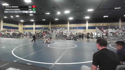 101 lbs 3rd Place - Cecilia Bargas, Rams WC vs Prisayis Harrell, Lawc