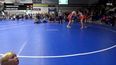 285 lbs Semifinal - Owen Pettlon, West Delaware, Manchester vs Trenton Davies, Williamsburg