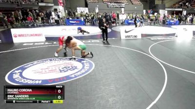 125 lbs Quarterfinal - Eric Sanders, Berserker Wrestling Club vs Mauro Corona, California